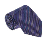 Missoni U5067 Purple/Blue Sharkskin 100% Silk Tie
