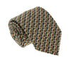 Missoni U5089 Green/Yellow Basketweave 100% Silk Tie