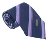 Missoni U5035 Navy/Purple Repp 100% Silk Tie