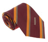 Missoni U5035 Maroon/Orange Repp 100% Silk Tie