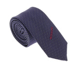Missoni U5032 Purple/Silver Micro Check 100% Silk Tie