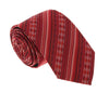 Missoni U5053 Red Graphic 100% Silk Tie