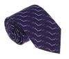 Missoni U5054 Aubergine/Lilac Sharkskin 100% Silk Tie