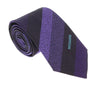 Missoni U5577 Purple Monochromatic 100% Silk Tie