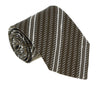 Missoni U4530 Brown/Cream Regimental 100% Silk Tie