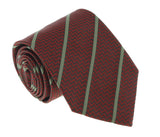 Missoni U4545 Red/Gray Repp 100% Silk Tie