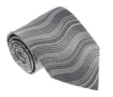 Missoni U1337 Silver/Gray Pencil 100% Silk Tie