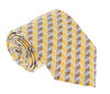 Missoni U4706 Gold/Orange Chevron 100% Silk Tie