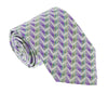 Missoni U4706 Purple Chevron  100% Silk Tie