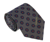 Missoni U5027 Gray/Black Polka Dots 100% Silk Tie