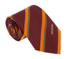 Missoni U5035 Burgundy/Orange Regimental 100% Silk Tie