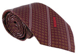 Missoni Micro Floral Marroone Woven 100% Silk Tie