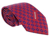 Missoni Square Red/Blue Woven 100% Silk Tie