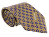 Missoni Square Gold/Blue Woven 100% Silk Tie