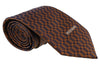 Missoni Grid  Brown Woven 100% Silk Tie