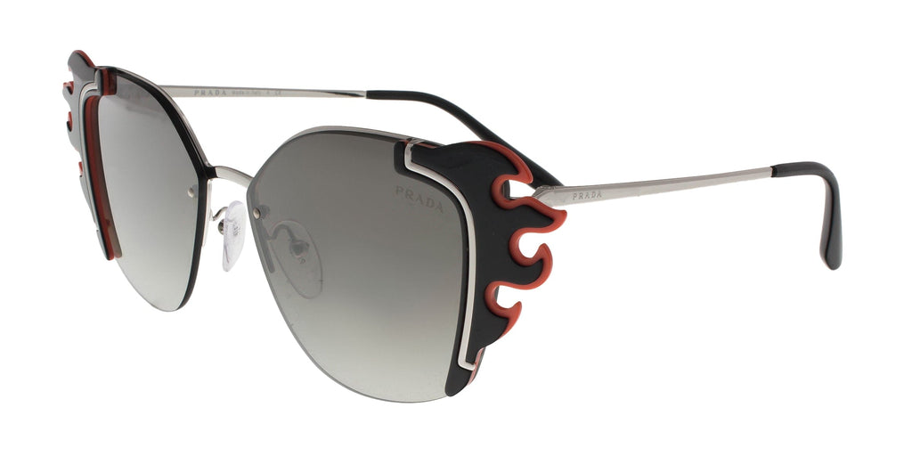 Prada   Silver/Black Orange Cateye  Sunglasses