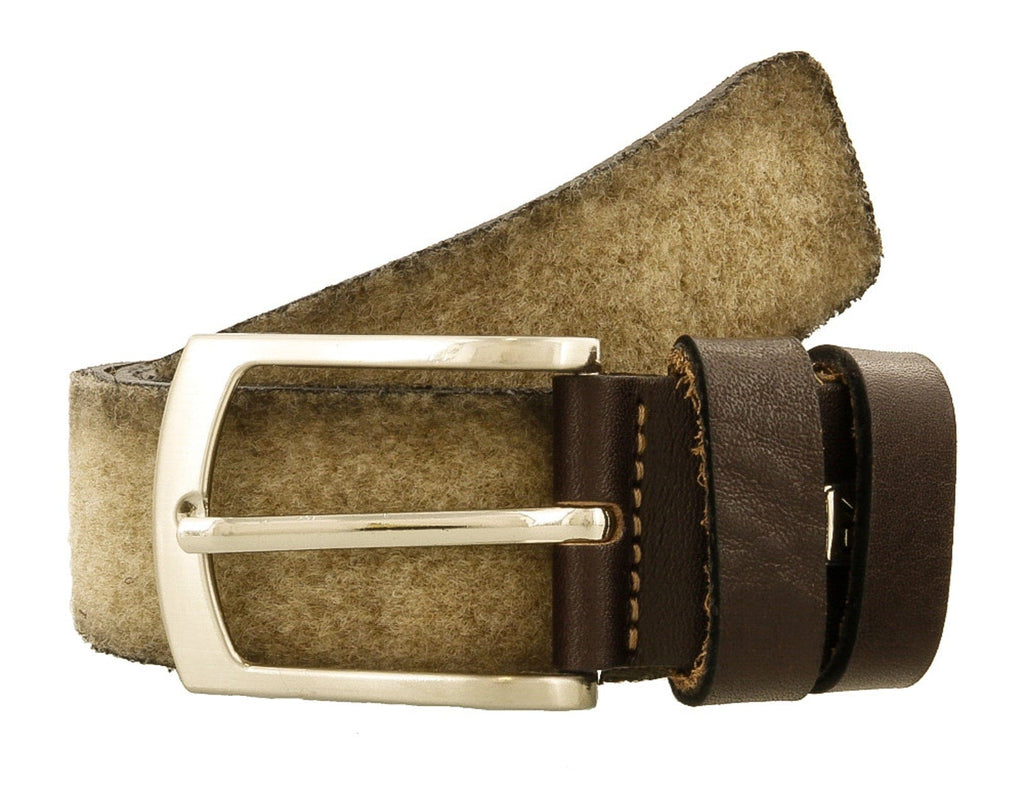 Renato Balestra A443 BEIGE Adjustable Leather Mens Belt-Size:42.5