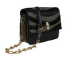 Roberto Cavalli  Black/Olive Shoulder Bag