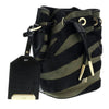 Roberto Cavalli  Black/Olive Bucket Bag