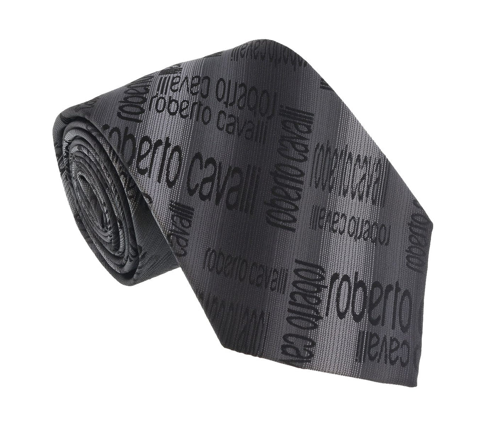Roberto Cavalli  Black/Grey Ikat Tie