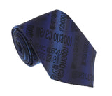 Roberto Cavalli  Blue/Black Ikat Tie
