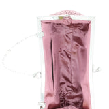 Scheilan  Rose Fabric Weave Knot Clutch/Shoulder Bag