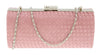 Scheilan  Rose Fabric Weave Box Clutch/Shoulder Bag