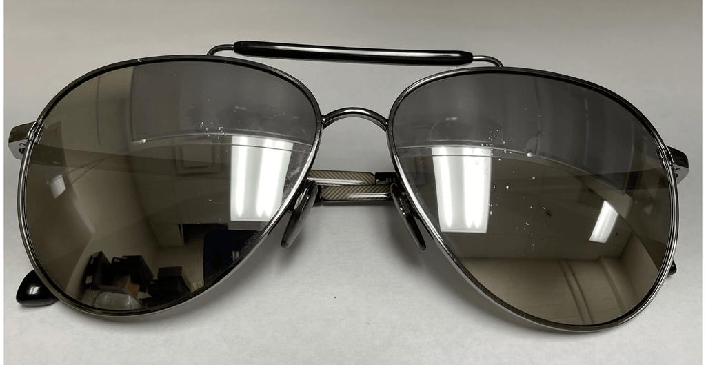 Burberry  Ruthenium Aviator Sunglasses