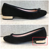 Bailarinas CARLA NER Black Suede Ballerina Flats