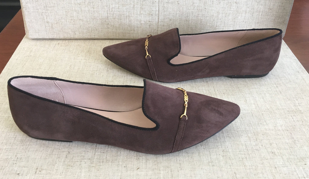 Bailarinas DIDY MAR Brown Suede Loafer Flat