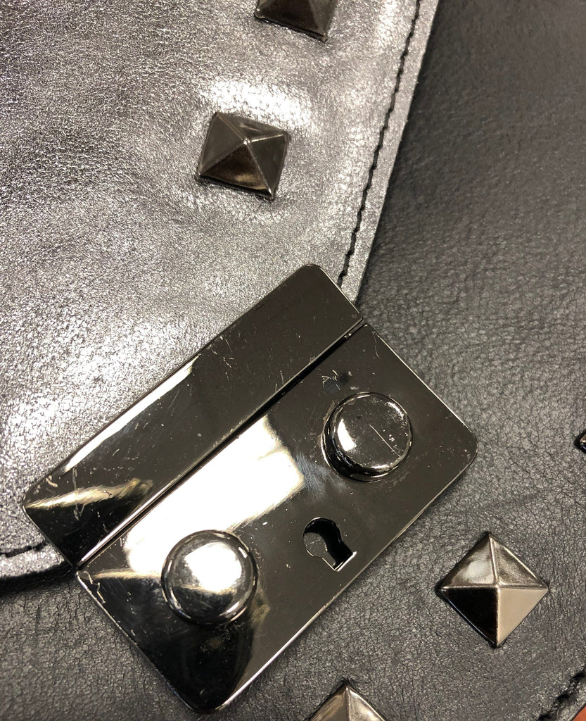 HS Collection  Metallic Grey Shoulder Bag