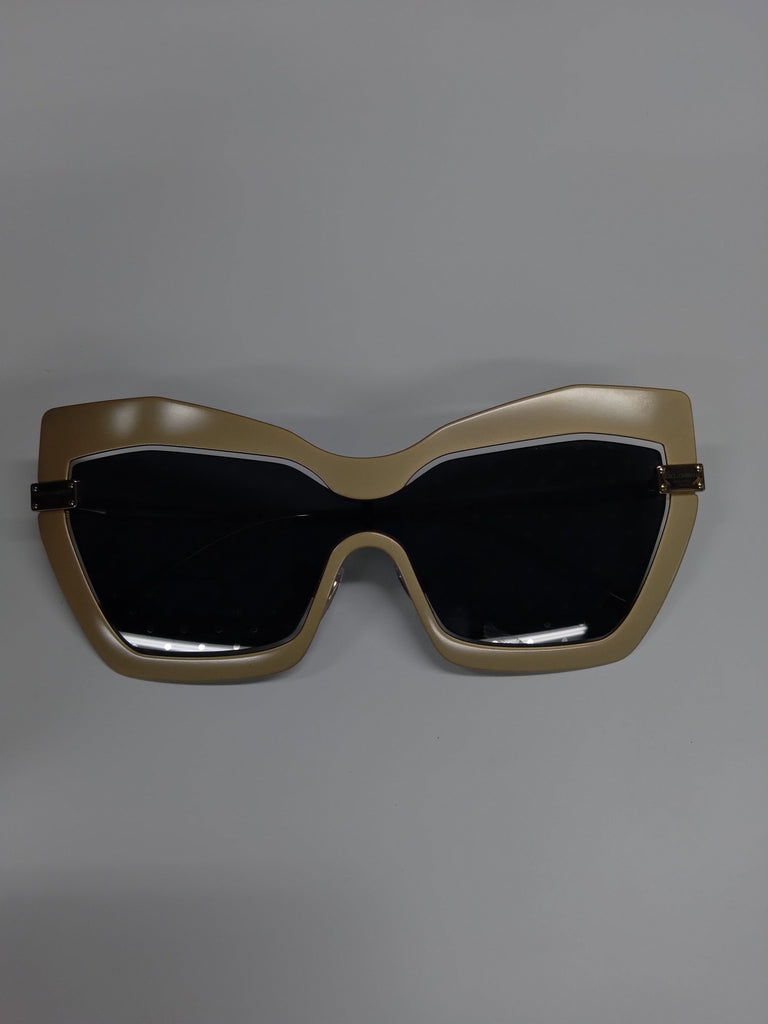 Dolce & Gabbana DG2224 140 GOLD Single Lens Butterfly Sunglasses