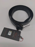 Romeo Gigli C954/35R NERO Black Leather Adjustable Mens Belt