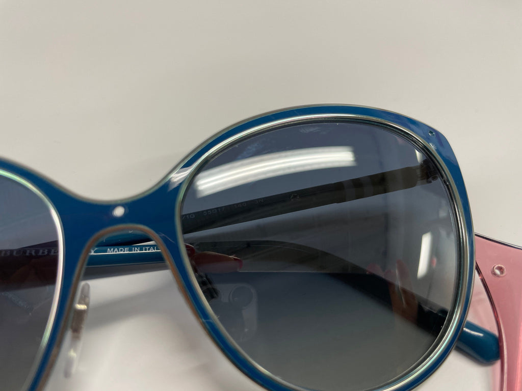 Burberry BE3096 12641G Purple/Blue Cat Eye  Sunglasses