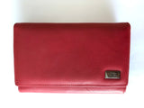 J&C J33-025 Red Multifunction Compact Wallet