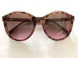 Michael Kors  Pink Tort Graphic Round Sunglasses