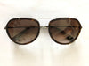 Dolce & Gabbana DG2161 04/13 Havana/Silver Cut Out Geometric Pilot Sunglasses