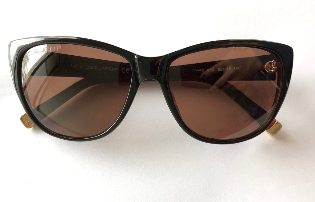 DSquared  Dark Havana Full Rim Sunglasses