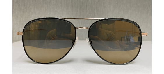 Jimmy Choo  Black/Gold Aviator Sunglasses