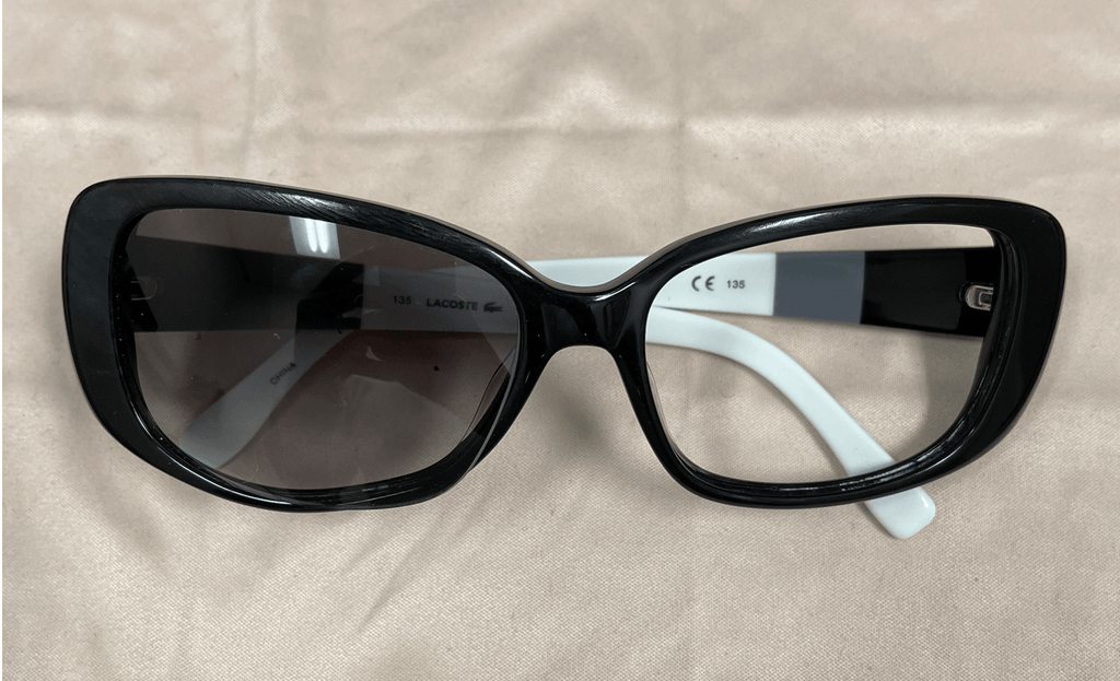 Lacoste  Black Rectangular Sunglasses