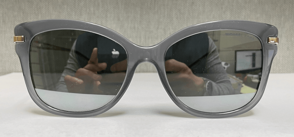 Michael Kors  Lia Milky Blue / Grey Square Sunglasses