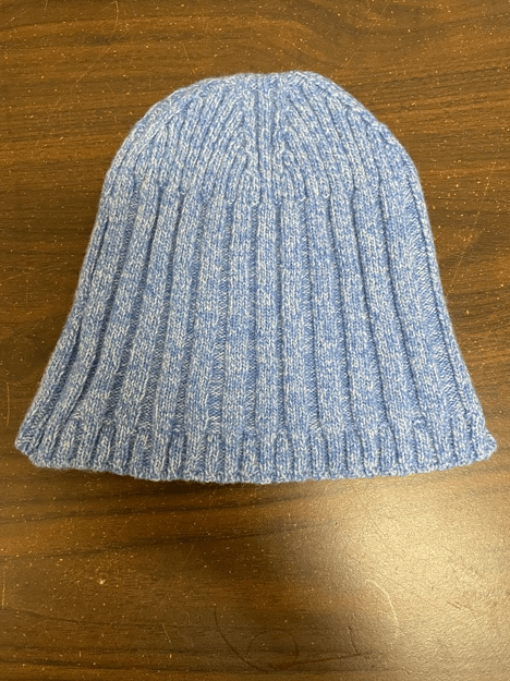 Moschino CAP01222   Wool Blend Chunky Ribbed Beanie Hat