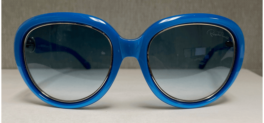Roberto Cavalli  Electric Blue Oval Sunglasses
