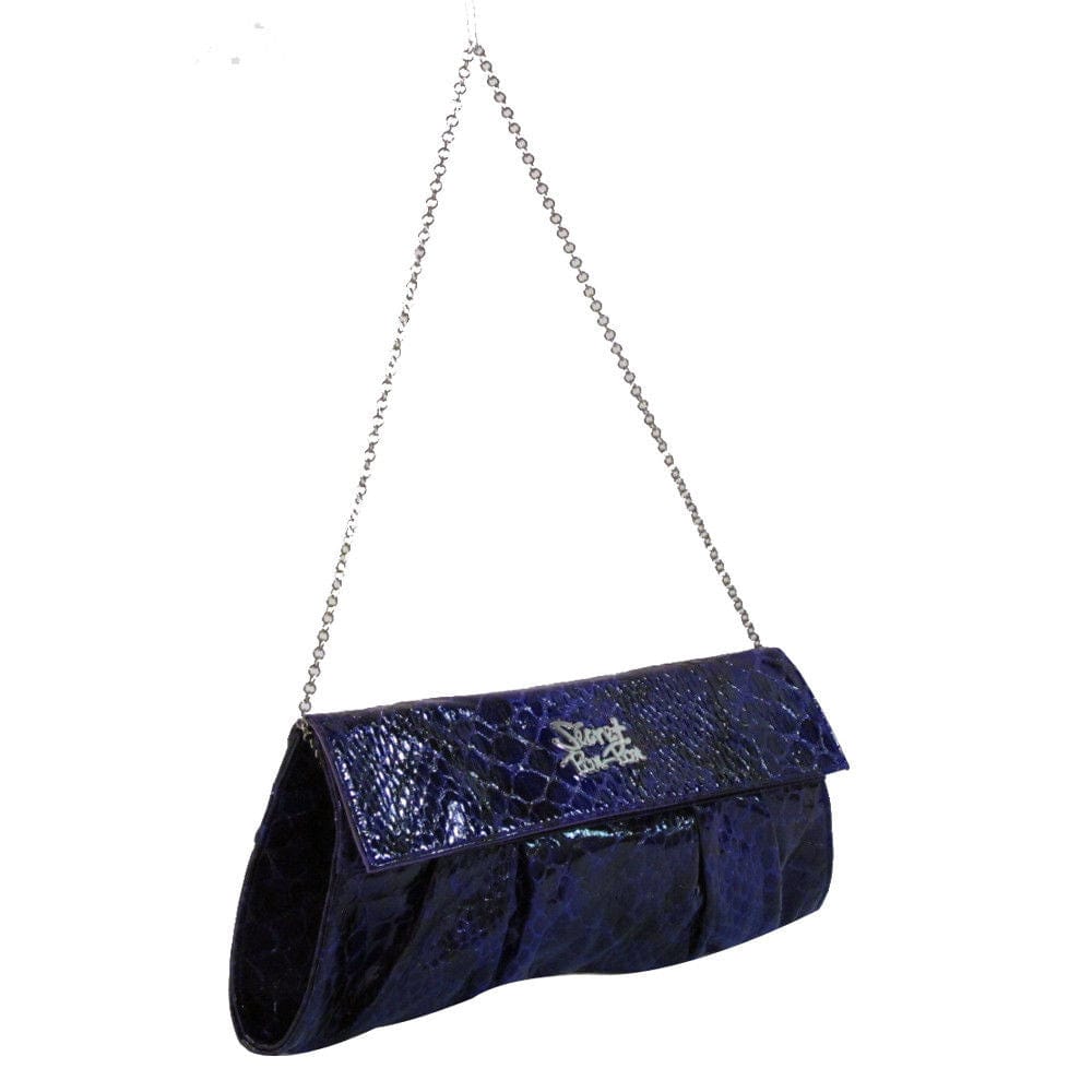 Secret Pon-Pon SPP 093S03B63 205 Purple Snake Clutch/Chain Shoulder  Bag