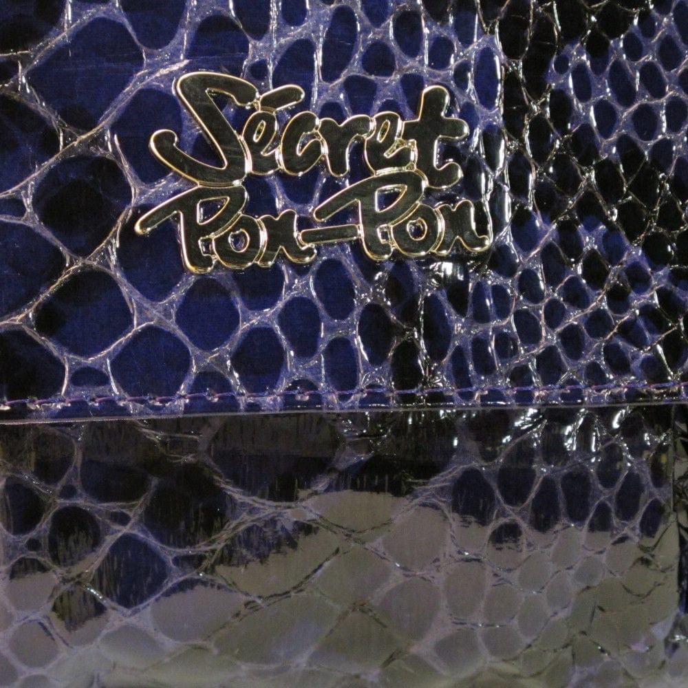 Secret Pon-Pon SPP 093S03B63 205 Purple Snake Clutch/Chain Shoulder  Bag
